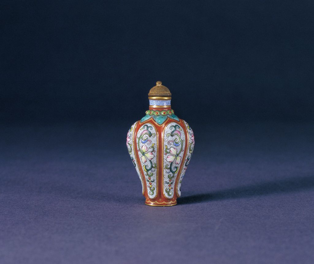 图片[1]-Pink color melon ridge porcelain snuff bottle-China Archive